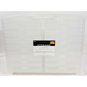 Hobby Lobby Photo Keeper Storage Case 16 Inner Cases Clear 4x6 Organizer‎